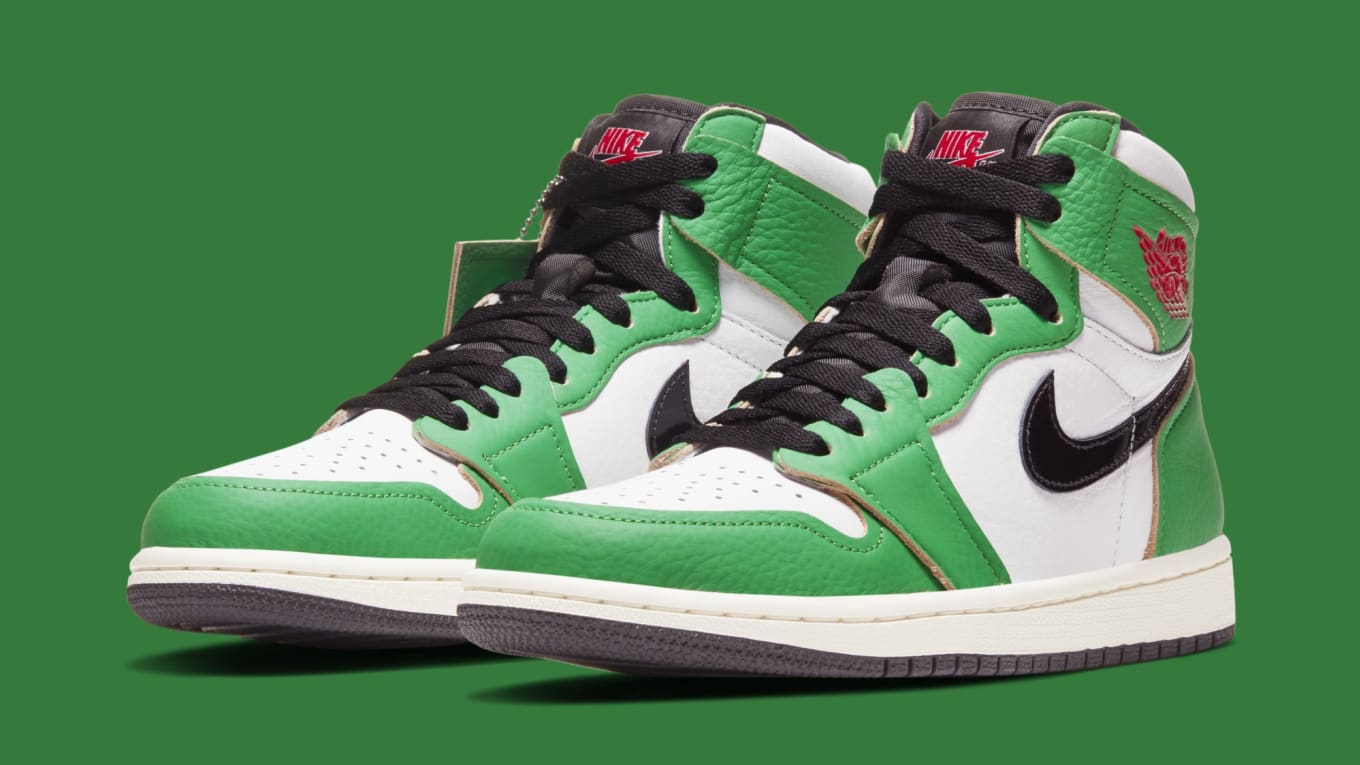 jordans with green