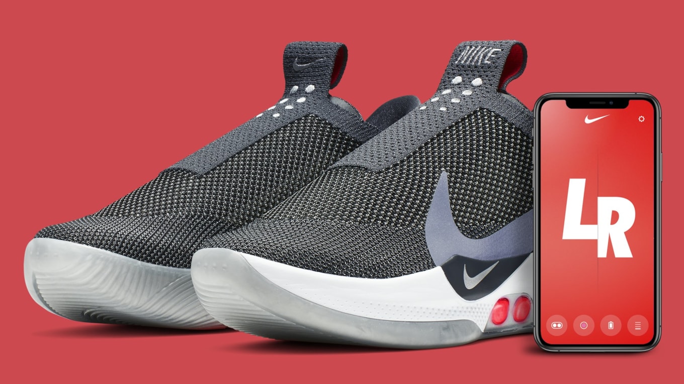 nike adapt dark grey