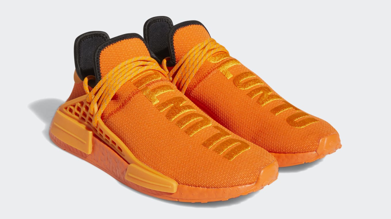 Pharrell x Adidas NMD Hu 'Orange' Release Date GY0095 | Sole