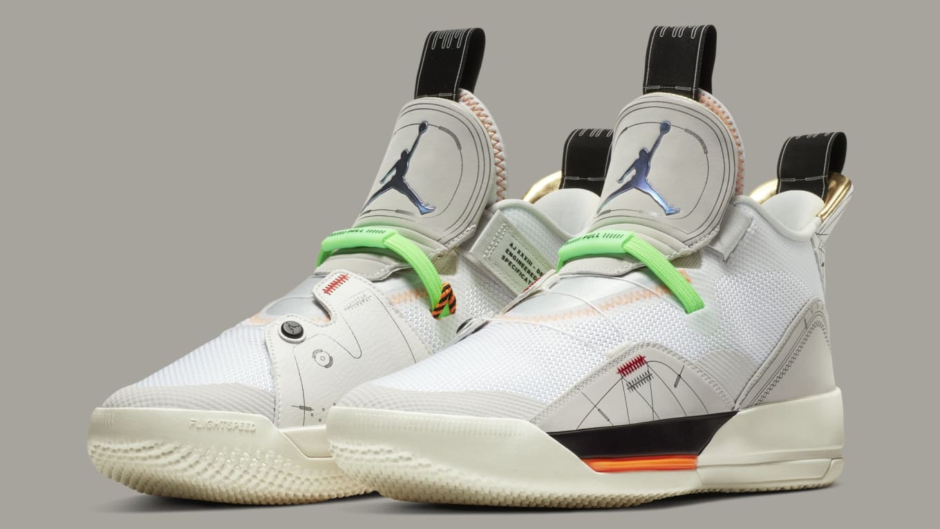 Air Jordan 33 Vast Grey Cone Sail White Aq8830 004 Release Date Sole Collector