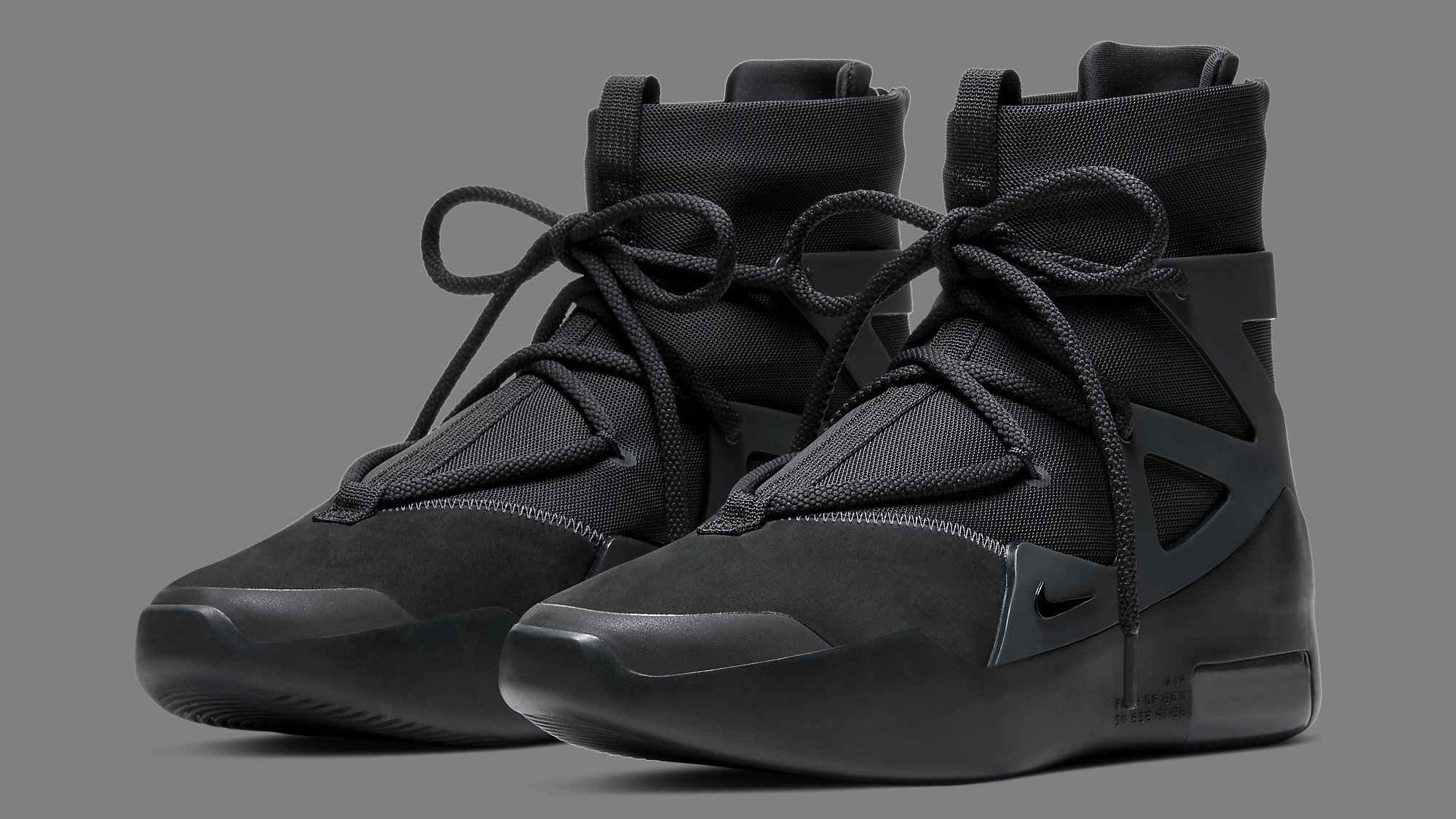 Nike Air Fear of God 1 'Triple Black' Release Date AR4237-005 | Sole  Collector
