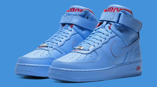 all blue air force 1 high top