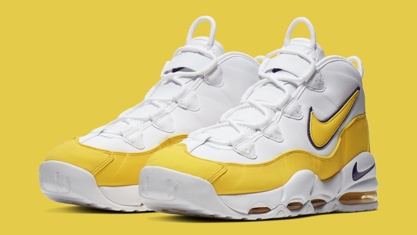 white and yellow nikes