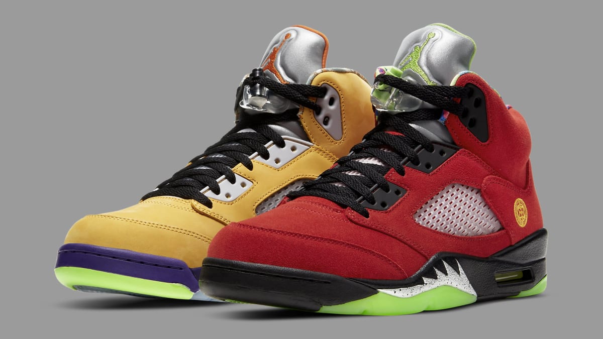 black green yellow and red jordans