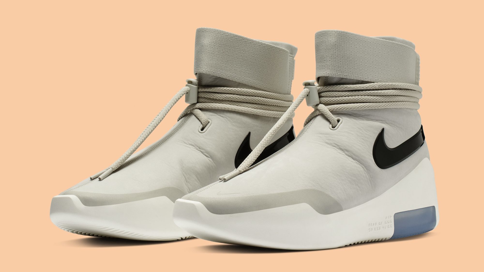 nike air fear of god 1 light bone