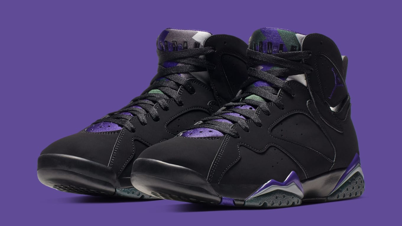 black grey purple jordan 7