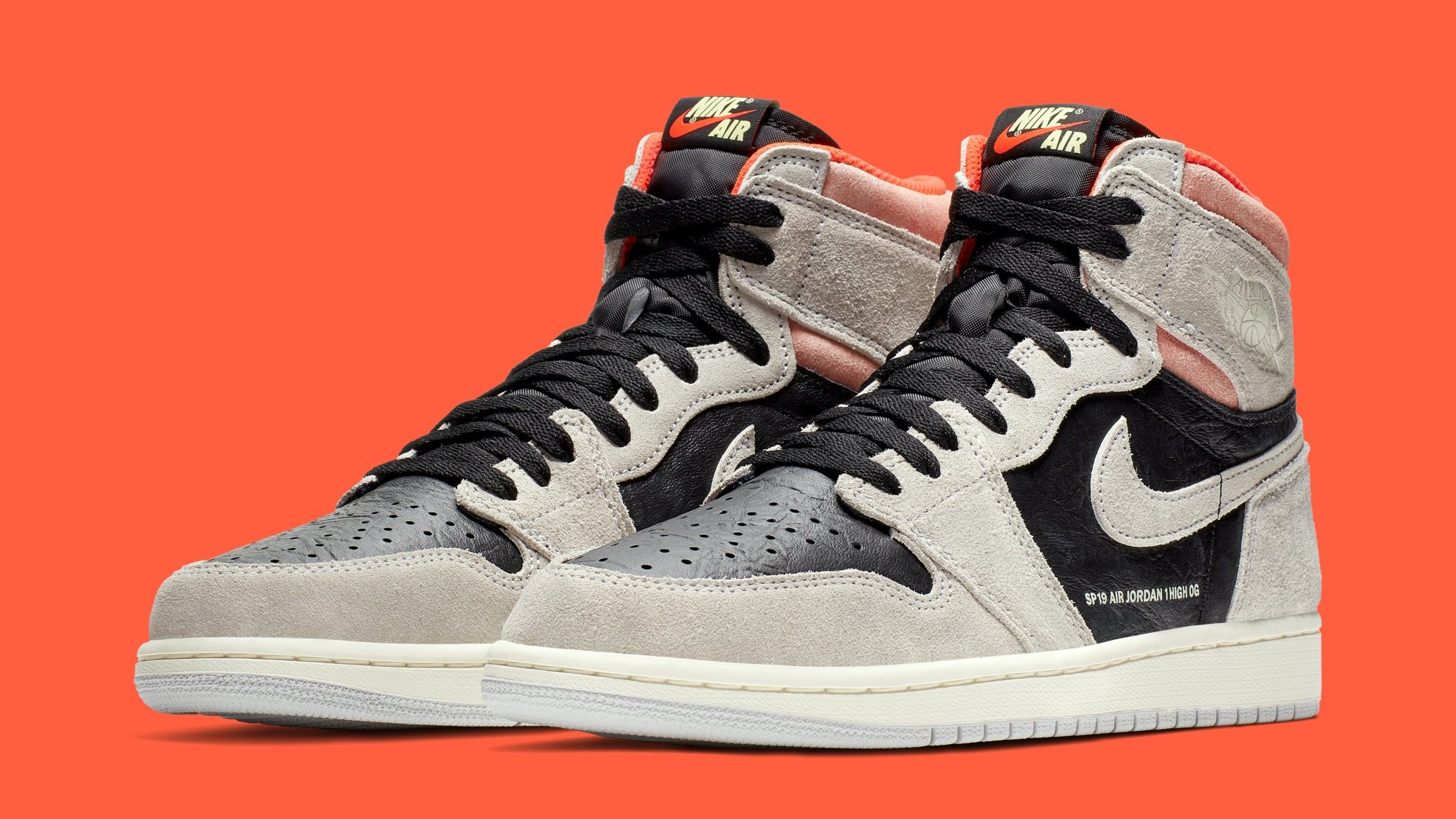 aj1 grey crimson