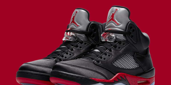 air jordan retro 5 black university red