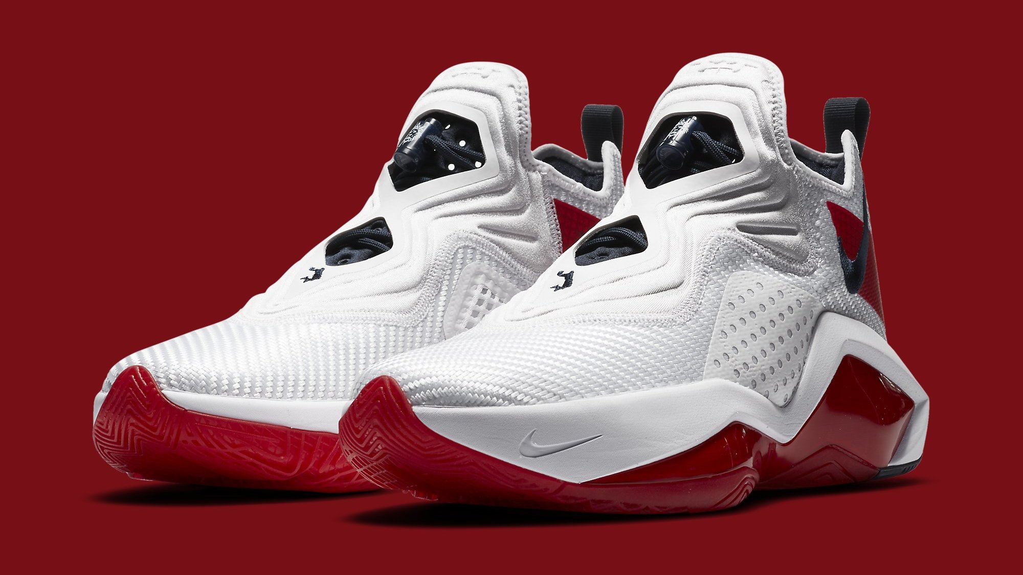 lebron red and white