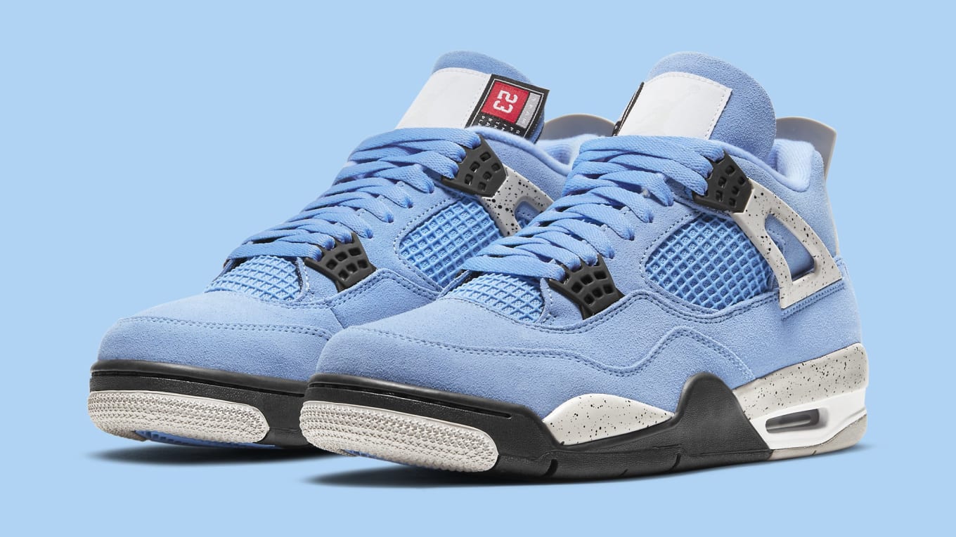 Light blue jordan 4s clearance