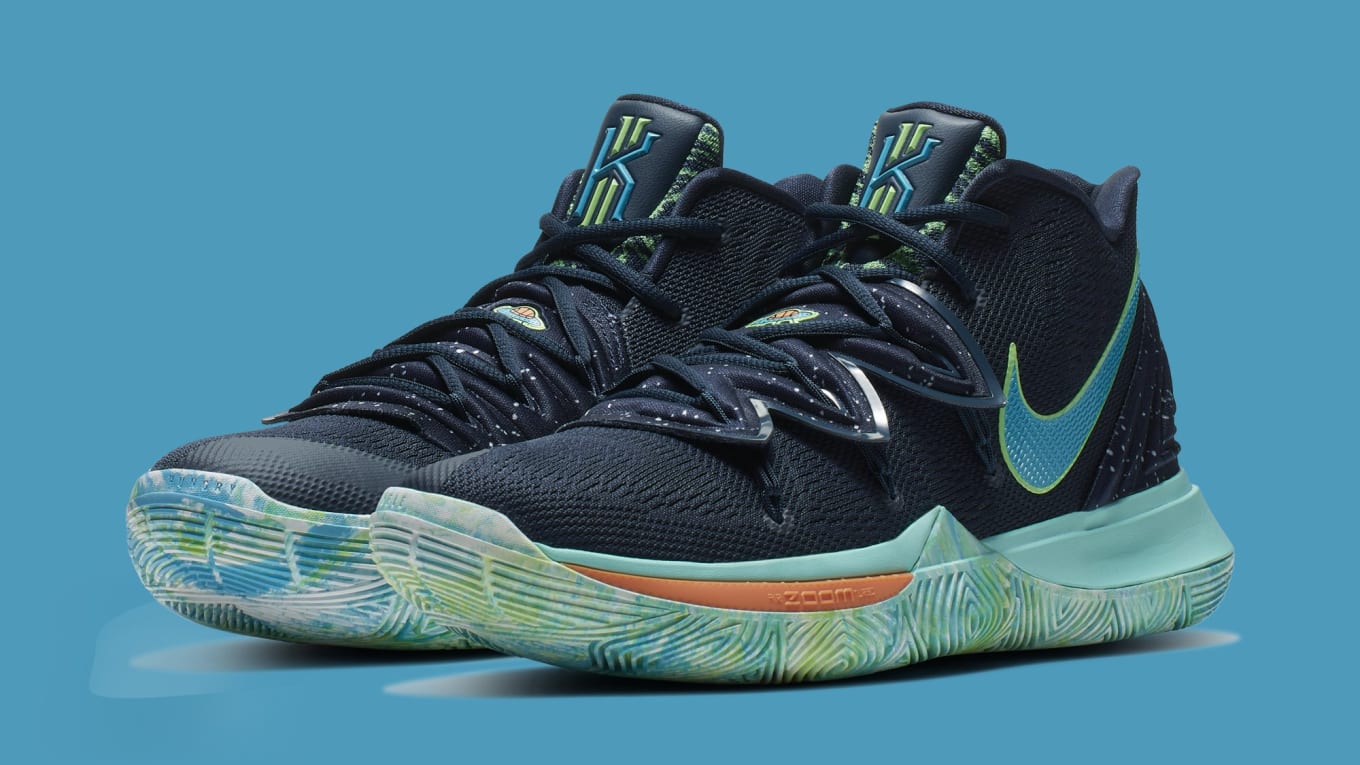 Kyrie 5 blue and green