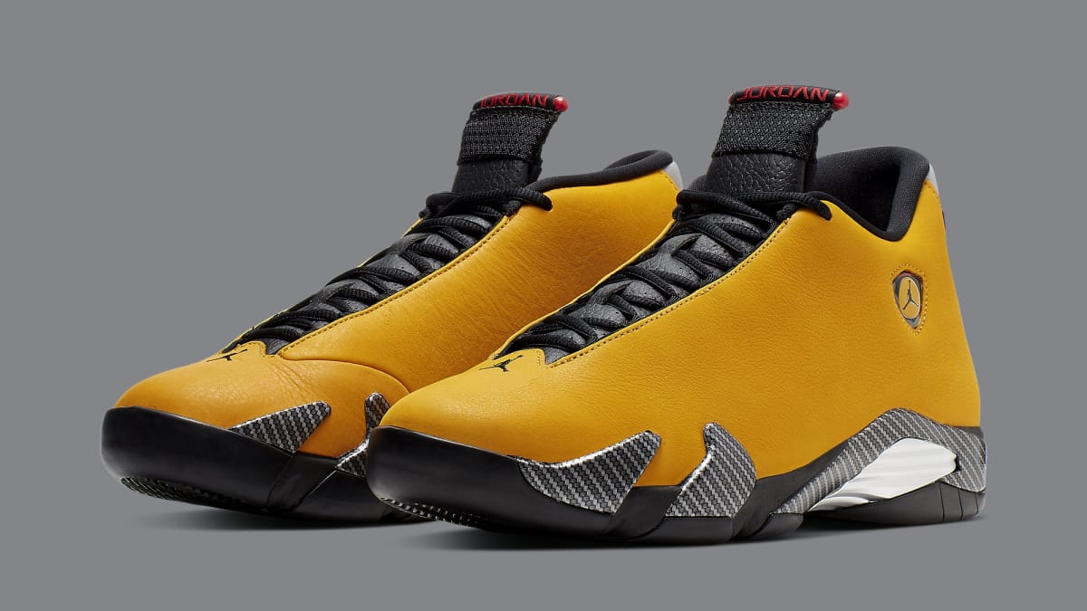 jordan 14 black and yellow