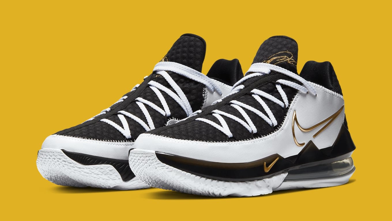 Nike LeBron 17 Low White/Metallic Gold 