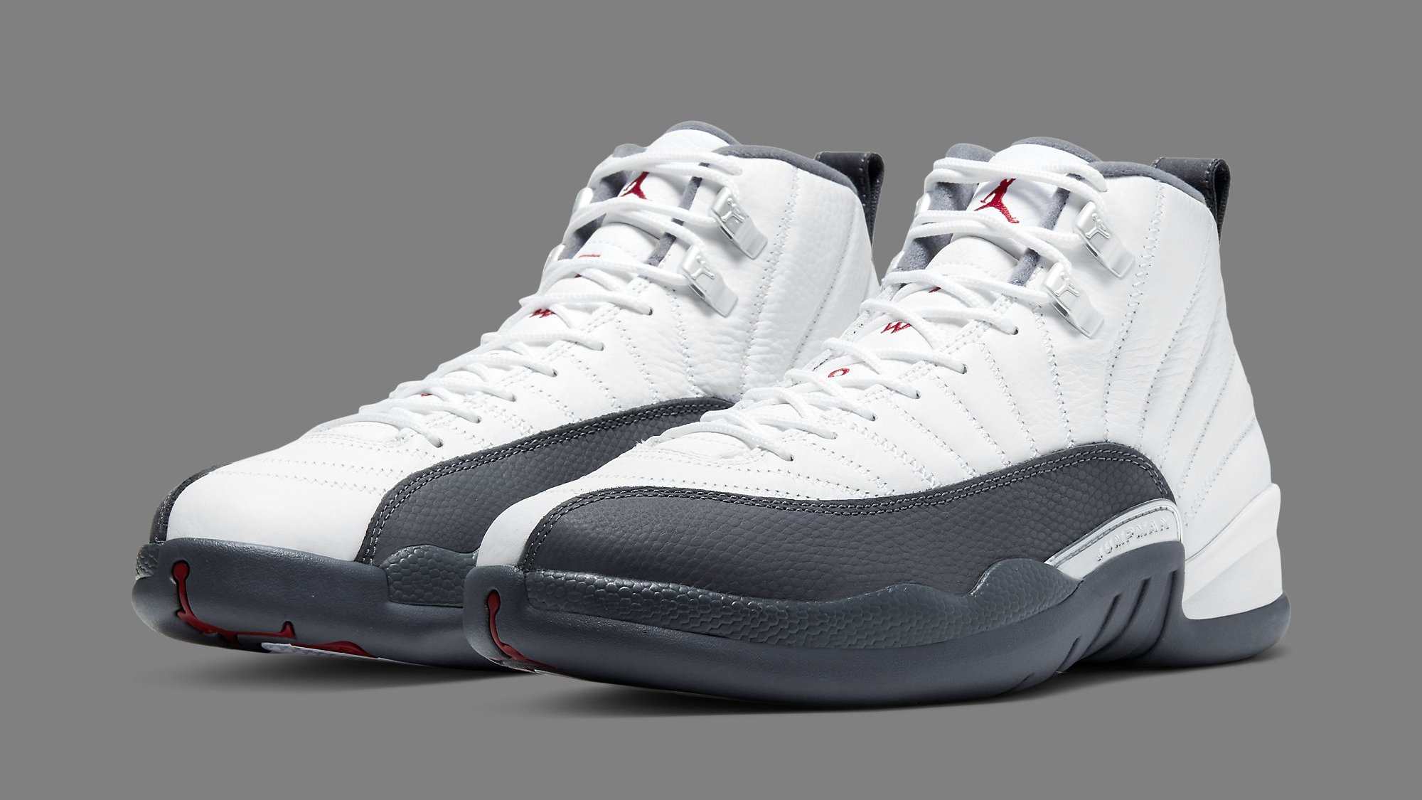 jordan 12 grey and white december 2019