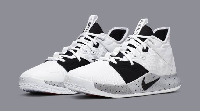 white paul george shoes