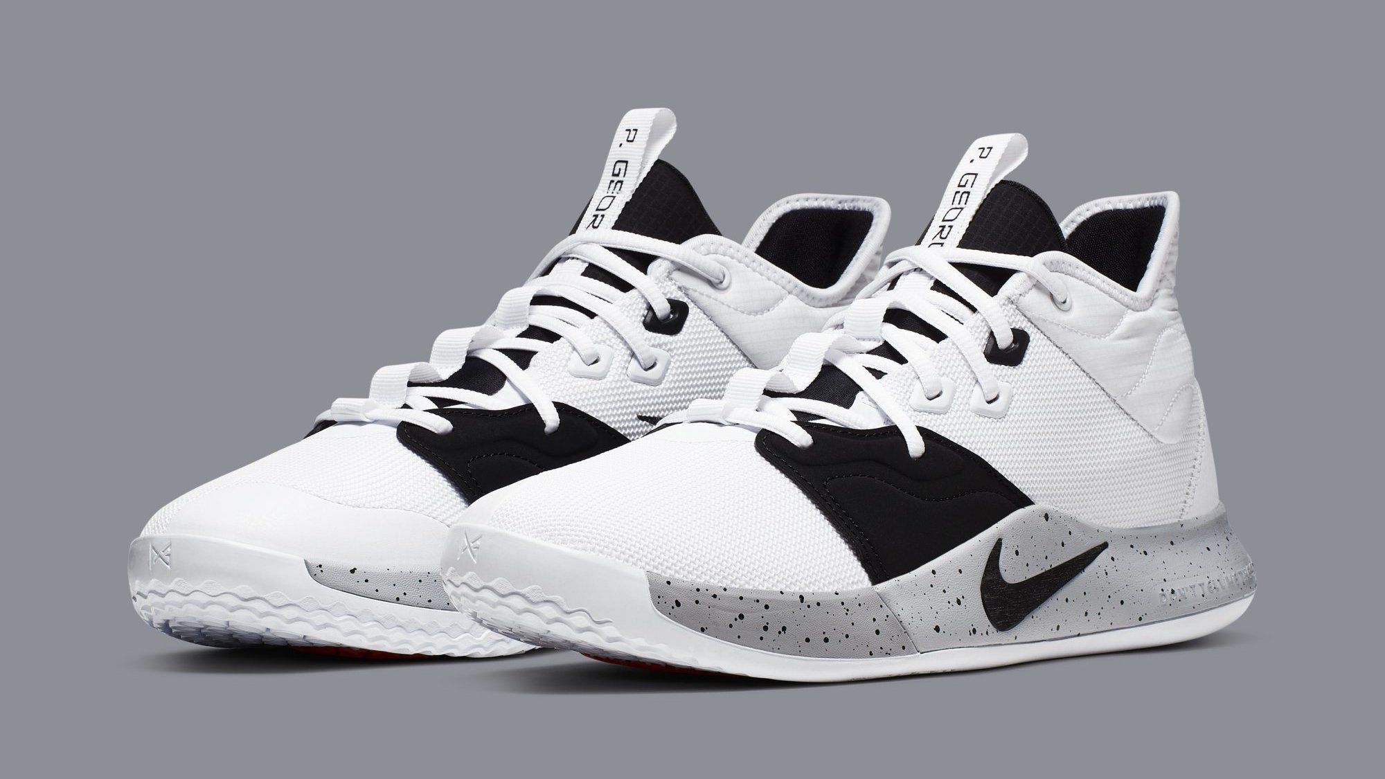 nike pg 3 black and white