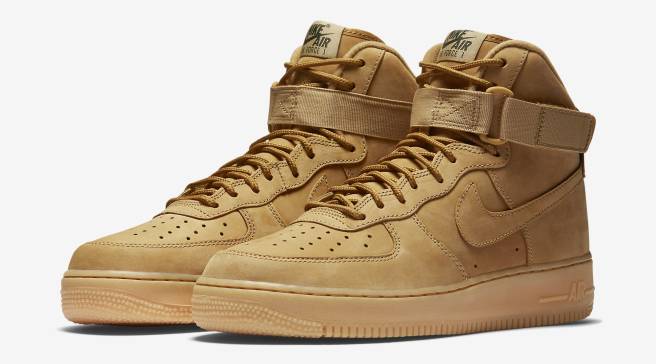 nike air force 1 tan high top