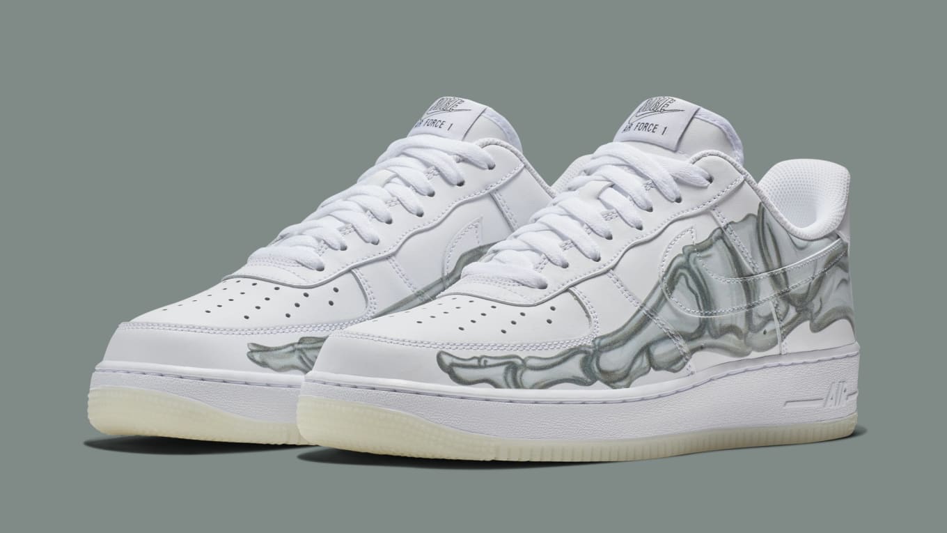 air force 1 low white skeleton