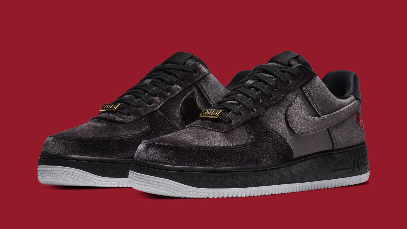 nike air force 1 black and rose gold