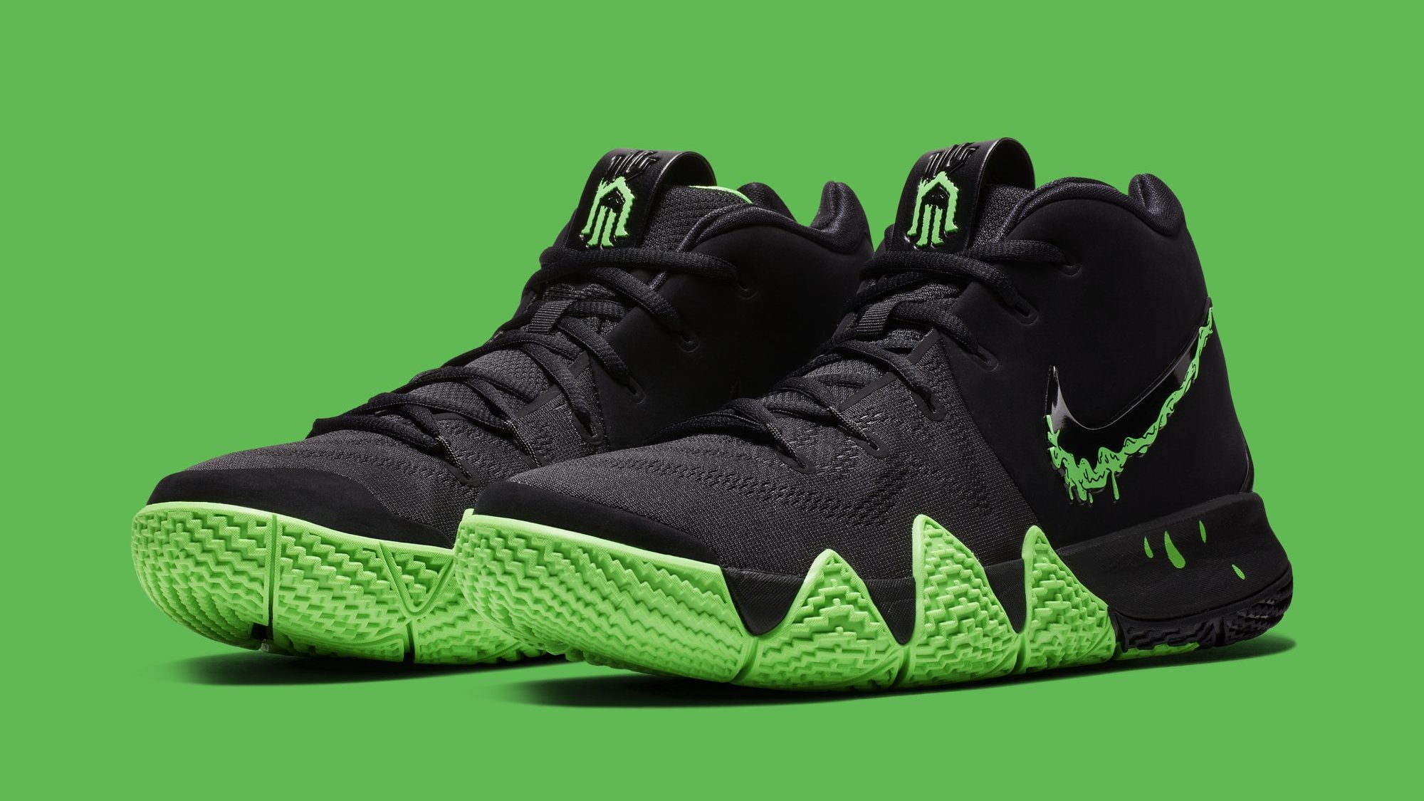 Nike Kyrie 4 Black Rage Green Halloween 