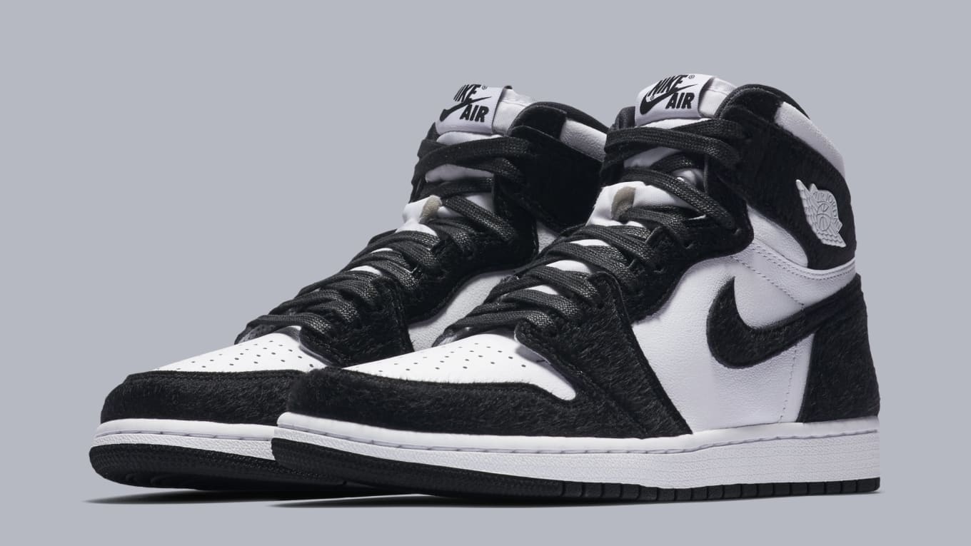 black and white air jordan 1