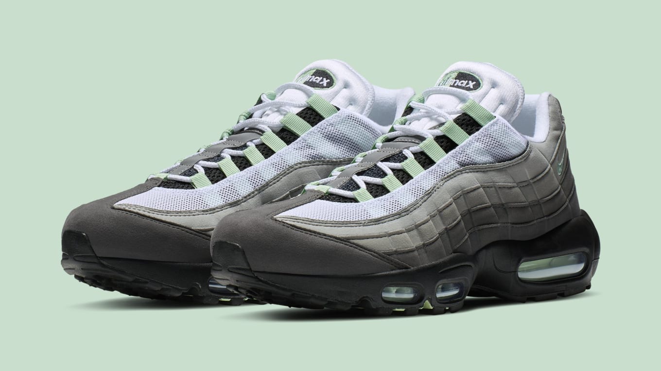 nike air max 95 white and green