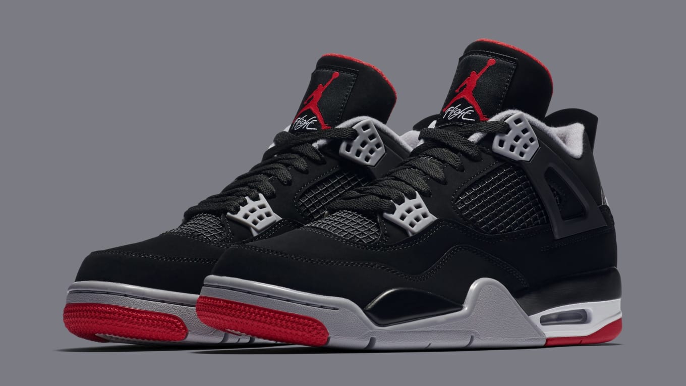 black red grey jordan 4