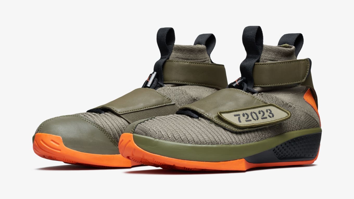 Air Jordan 20 Flyknit 'Olive/Orange 