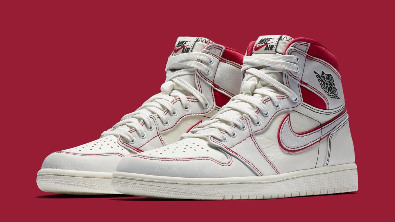 Jordan 1 sail black phantom university red