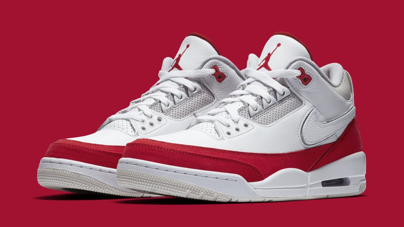 red and white jordan 3