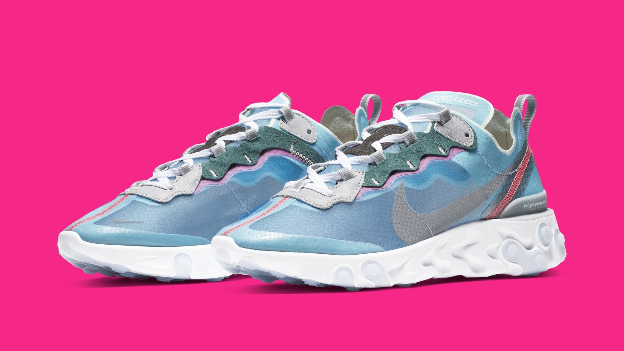 Nike React Element 87 'Royal Tint/Black-Wolf Red' AQ1090-400 Release | Collector
