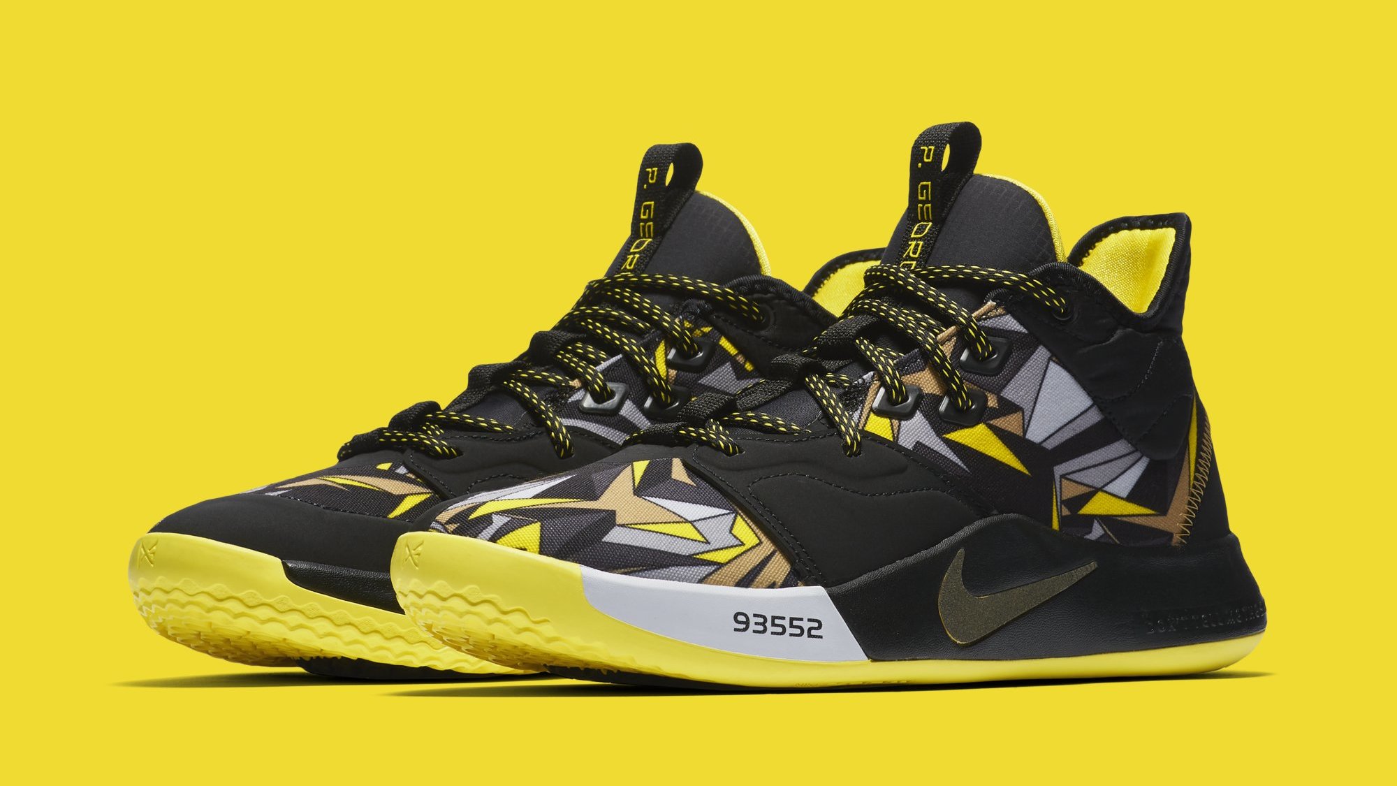 paul george yellow nike shoes