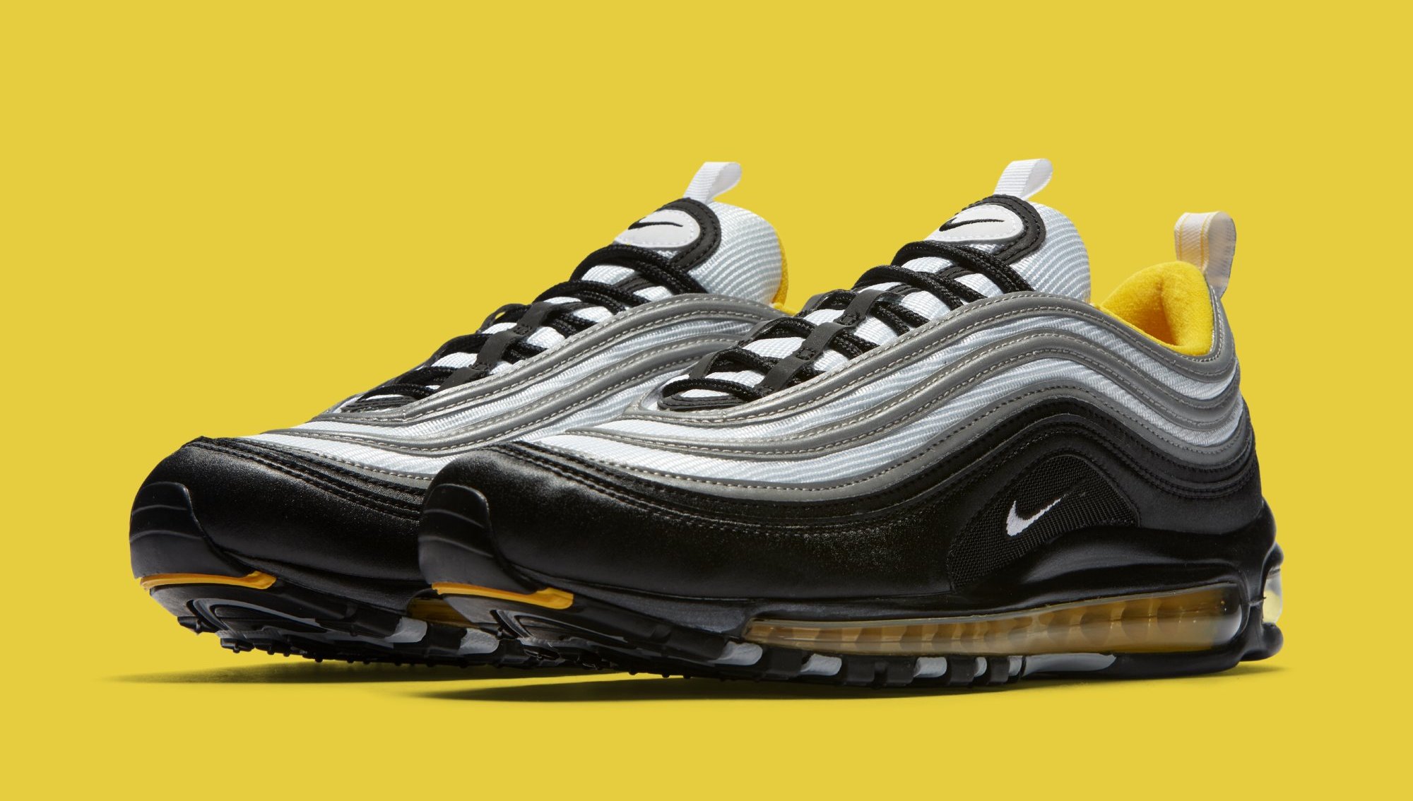 yellow black and white air max 97