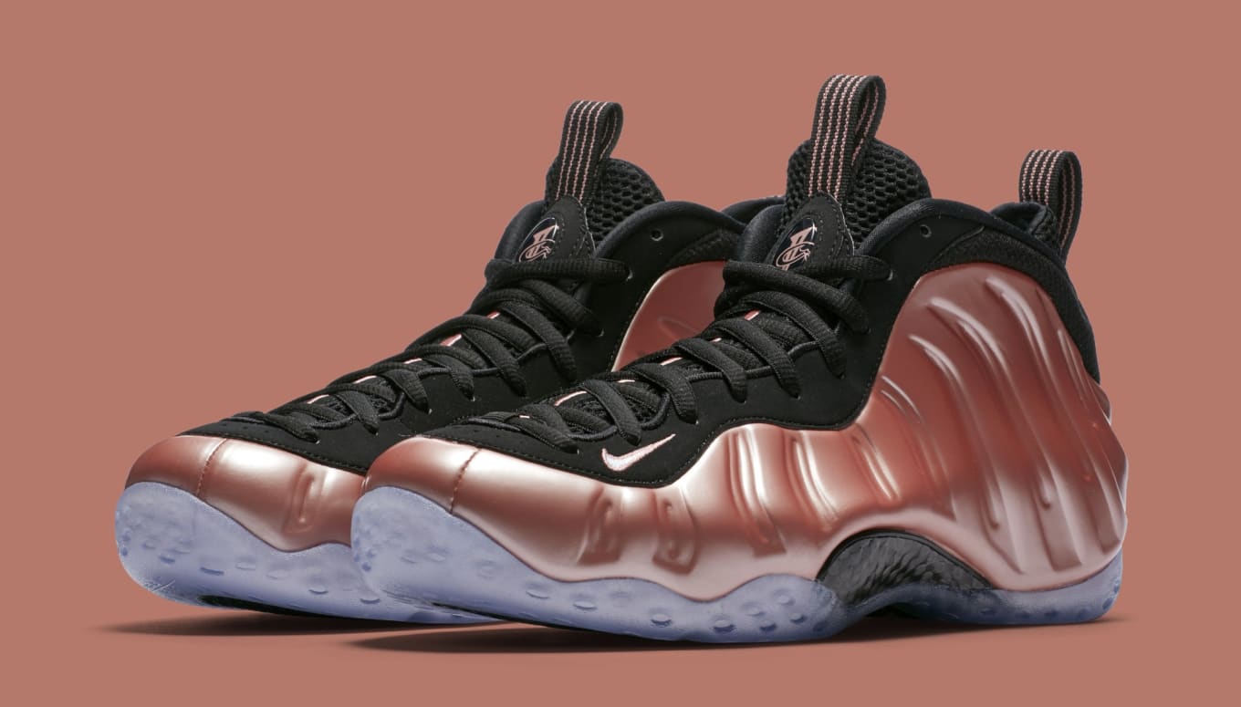 red and white foamposites with roses