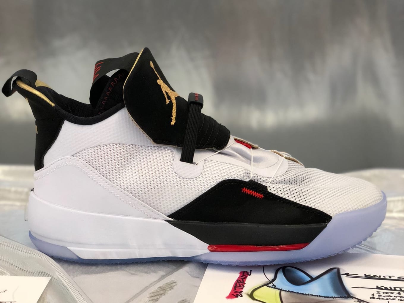 Jordan 33 white blue clearance