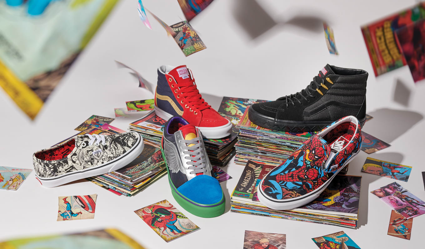 marvel comics vans