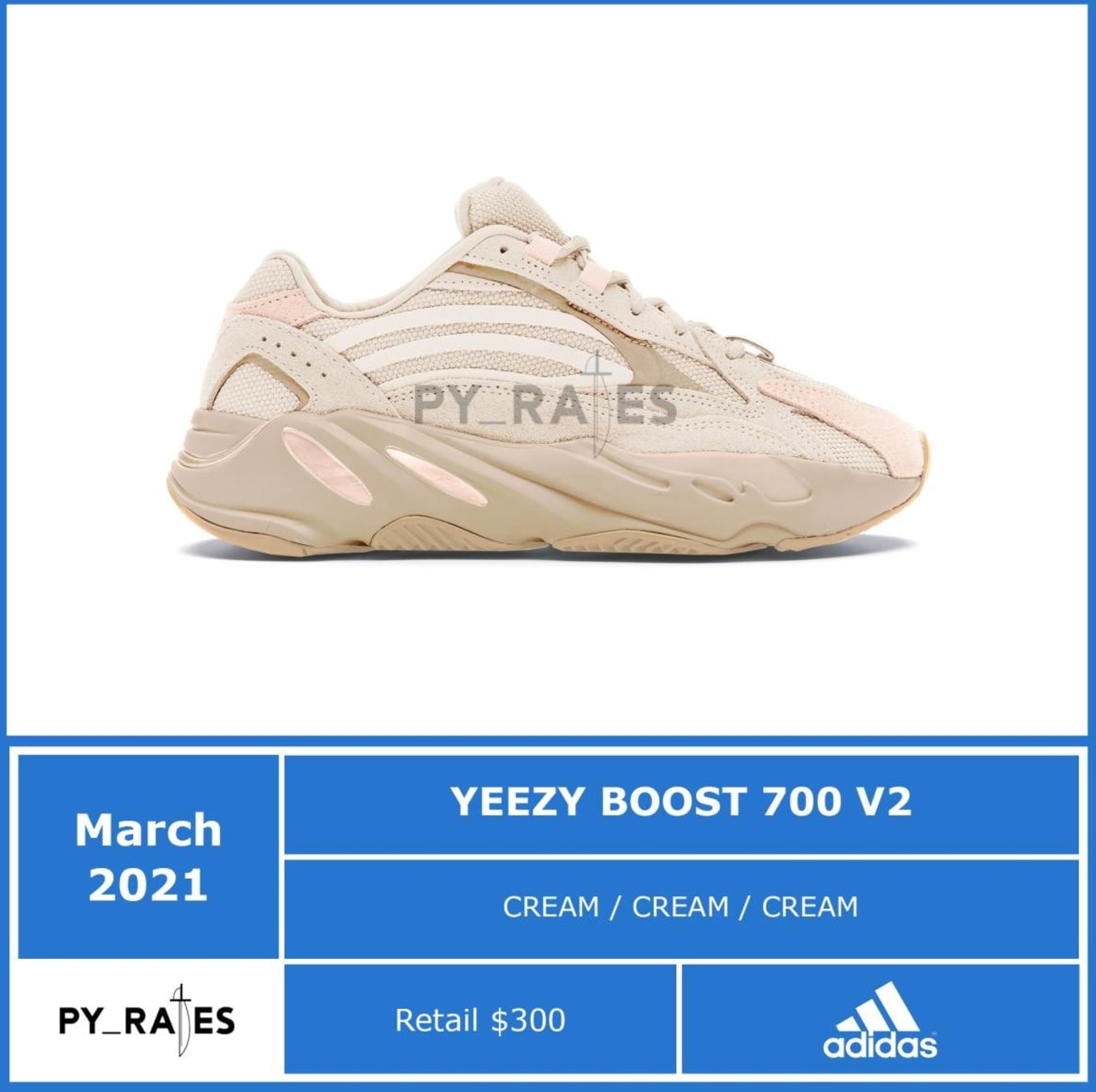 Adidas Yeezy Boost 700 V2 'Cream 