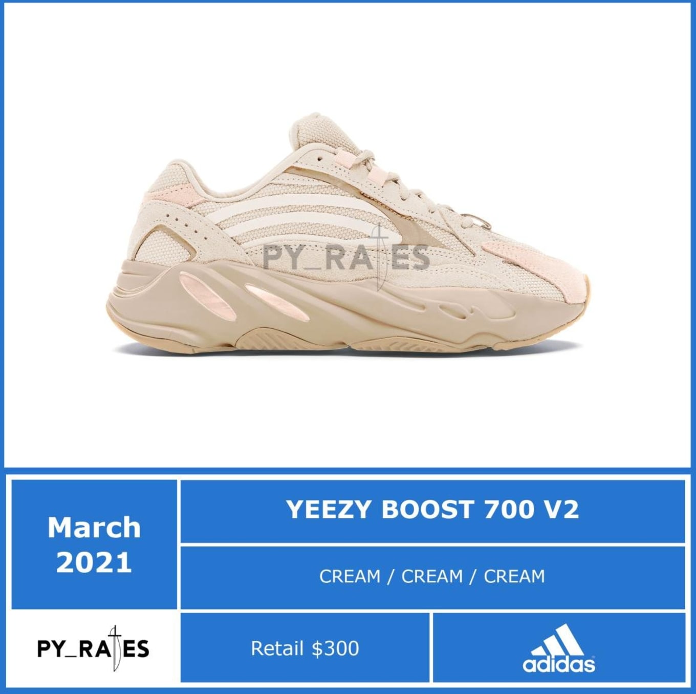 yeezy 700 cream