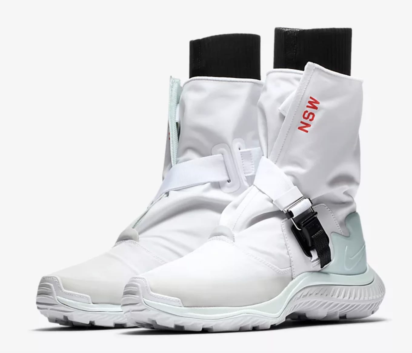 nike gaiter boot gyakusou white pure platinum