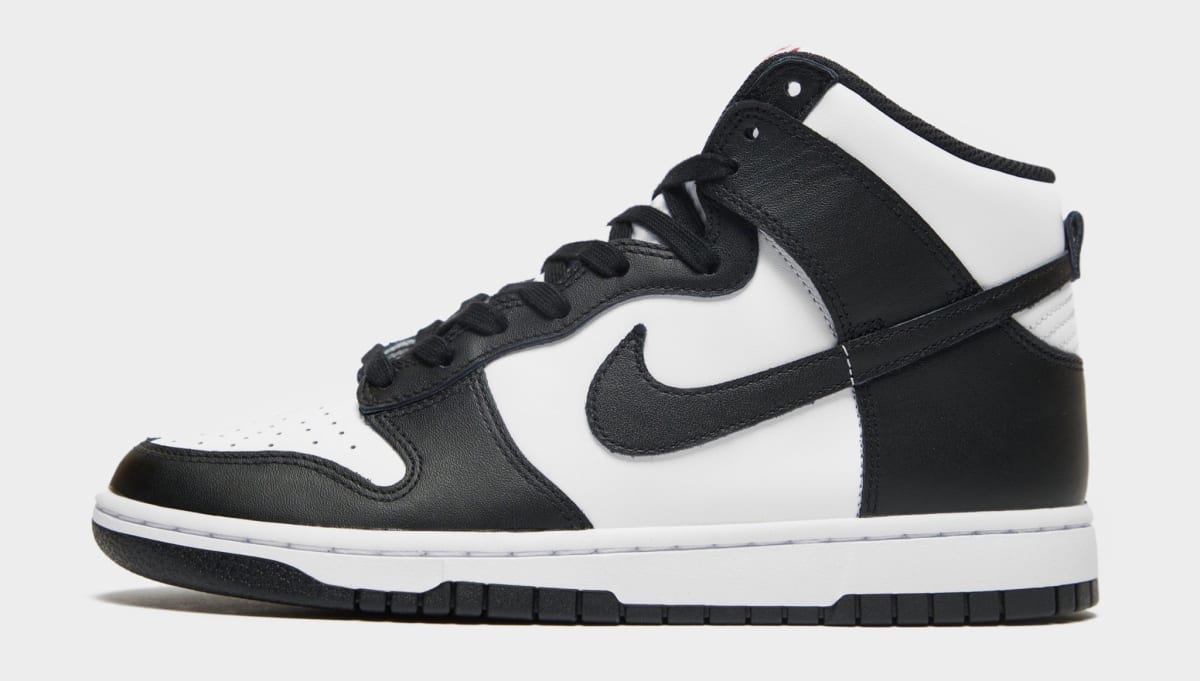 nike black and white high