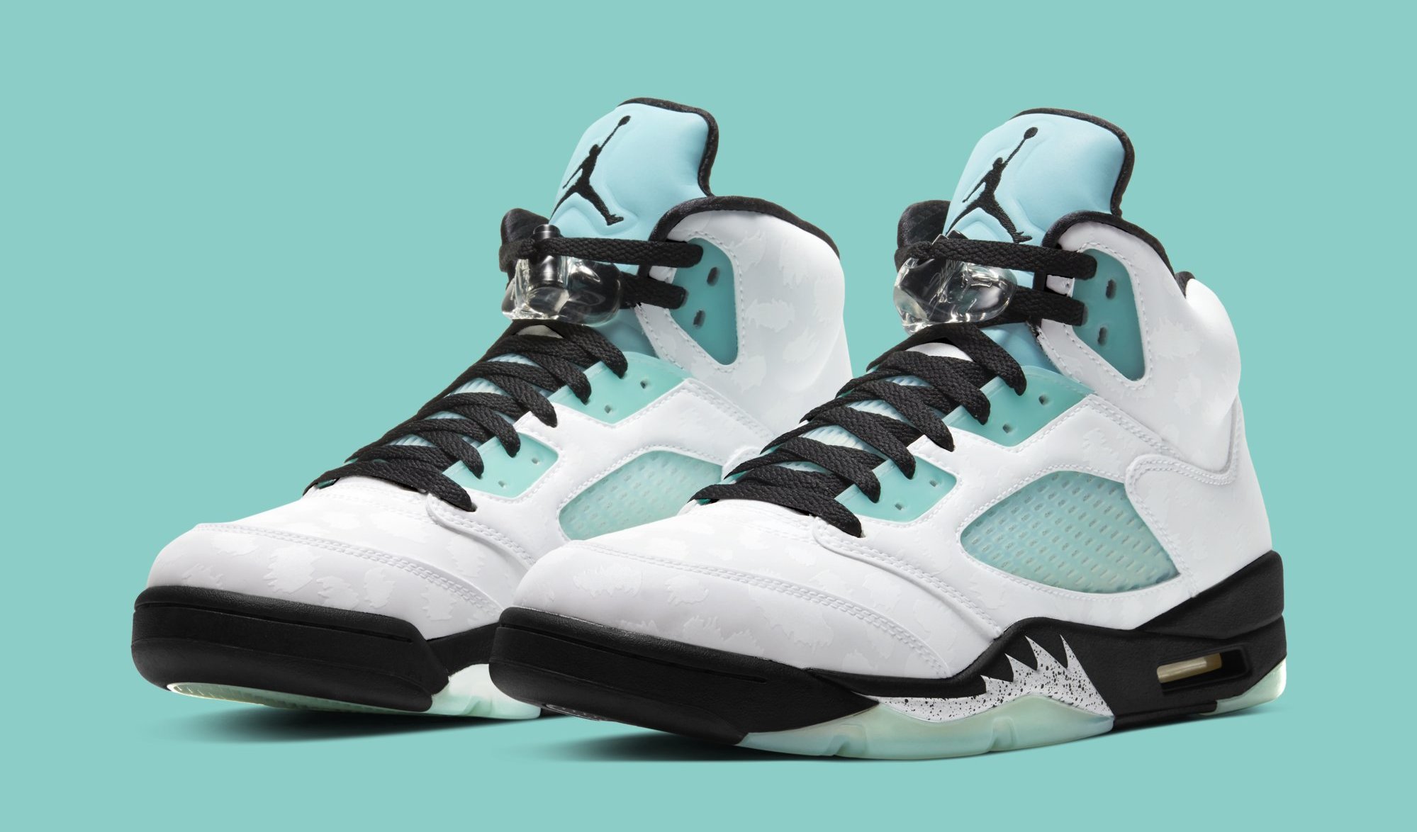 jordan 5 green and white