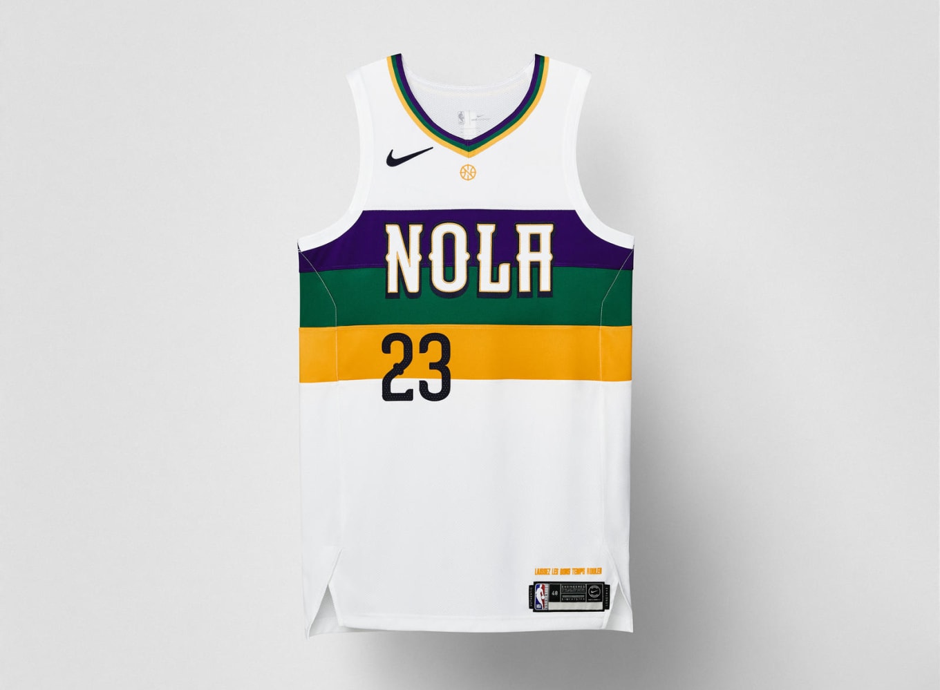 NWOT ANTHONY DAVIS NEW ORLEANS PELICANS NIKE 2018-19 EARNED CITY EDITION  JERSEY