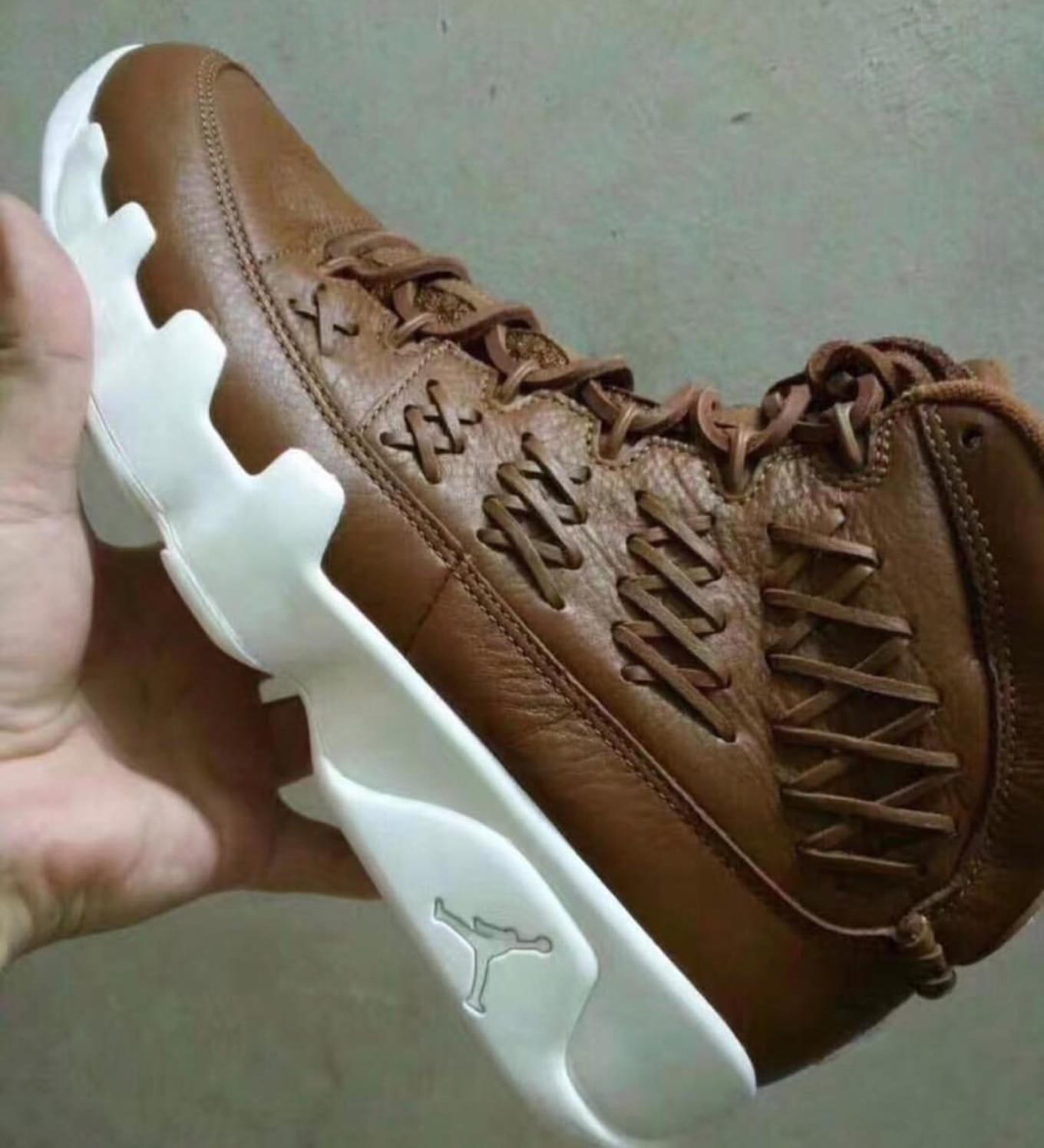 air jordan brown leather
