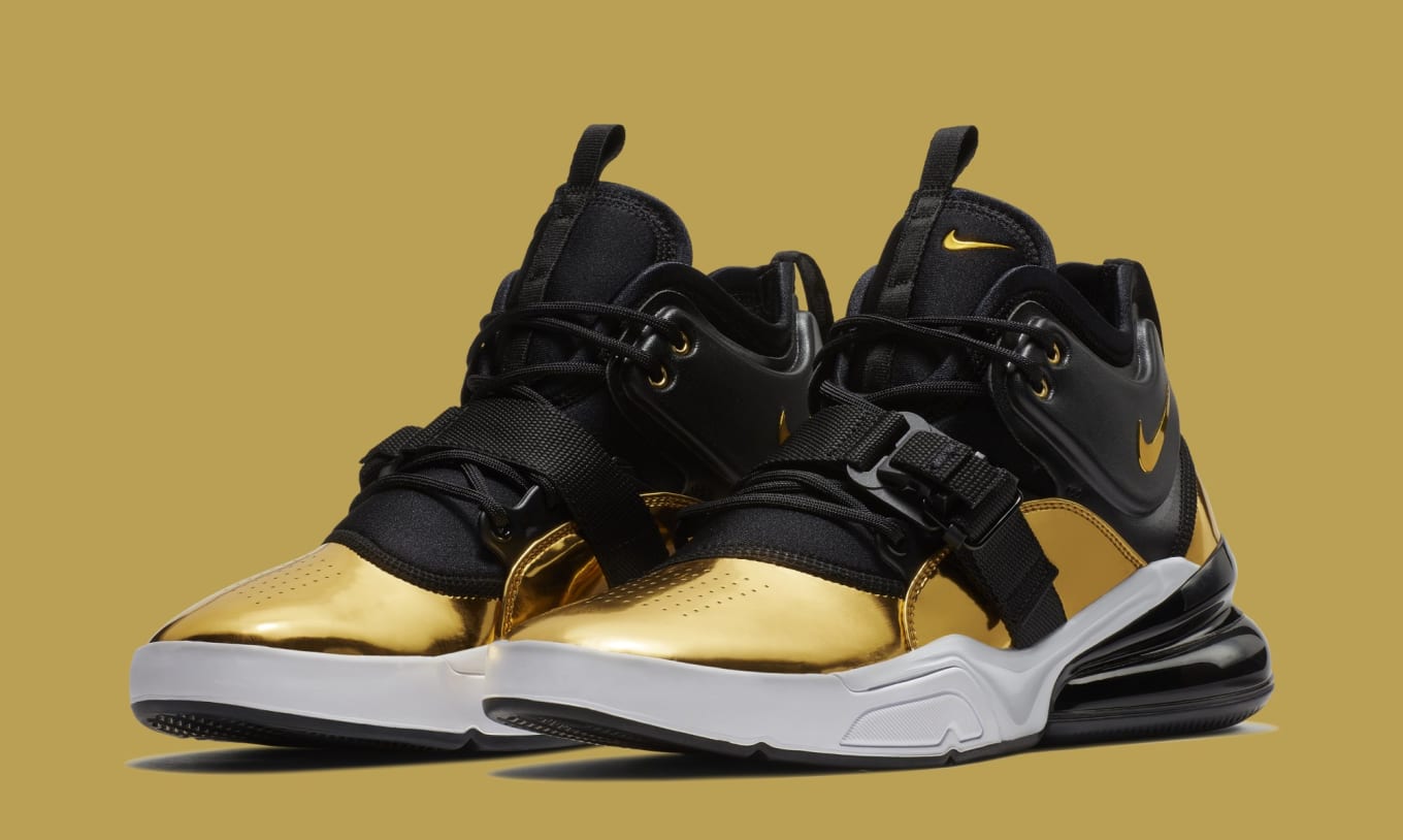 Nike air force 270 gold standard hot sale