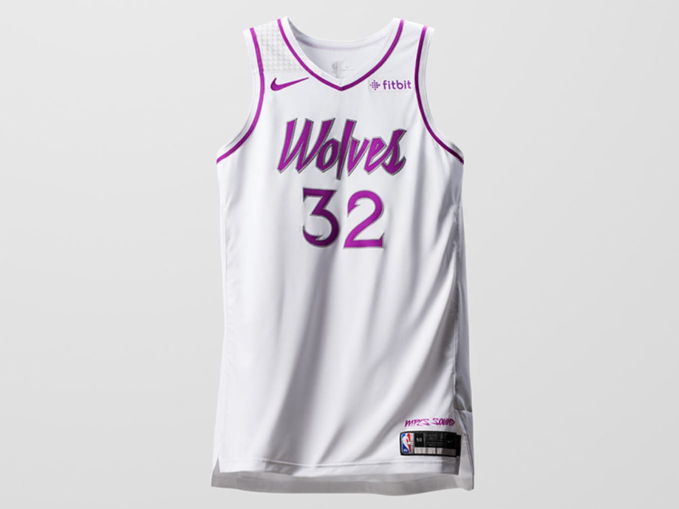 white and purple nba jersey