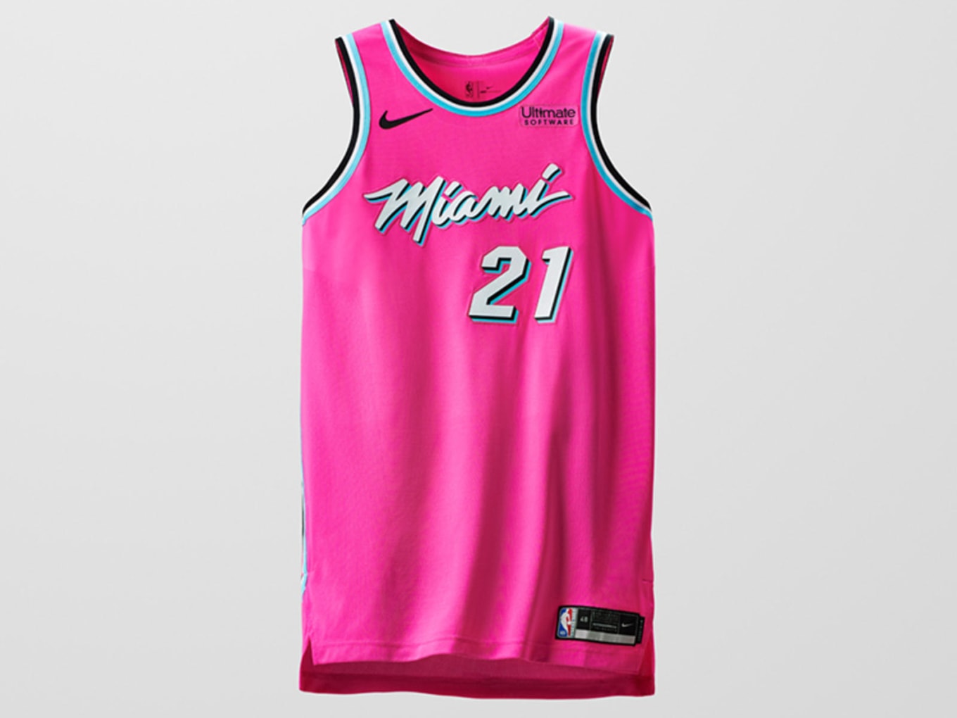 miami heat jersey pink up and down