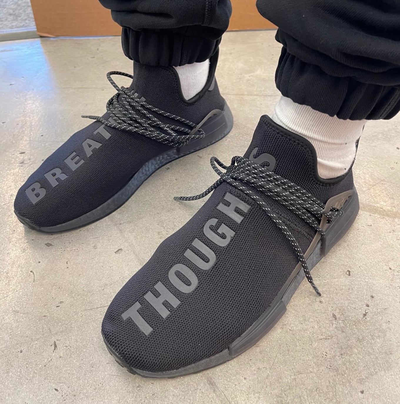 Incompetence course Brave Pharrell x Adidas NMD Hu 'Triple Black Reflective' Release Date | Sole  Collector