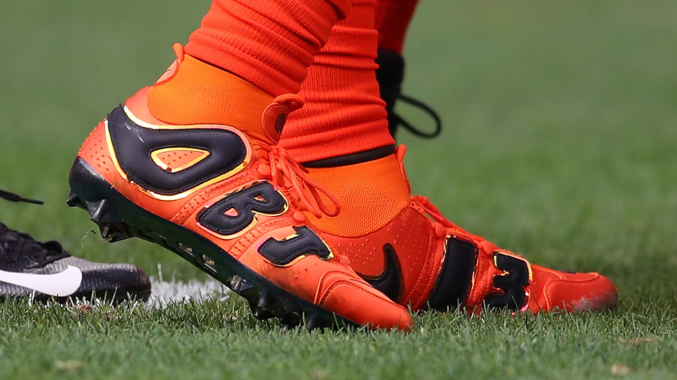 obj cleats orange