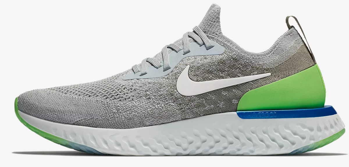 nike react flyknit wolf grey