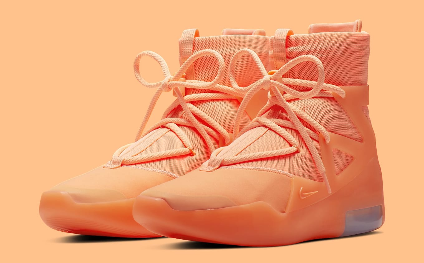 neon orange basketball shoes